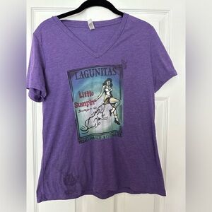 Lagunitas Brewery Lil Sumpin Purple V- Neck